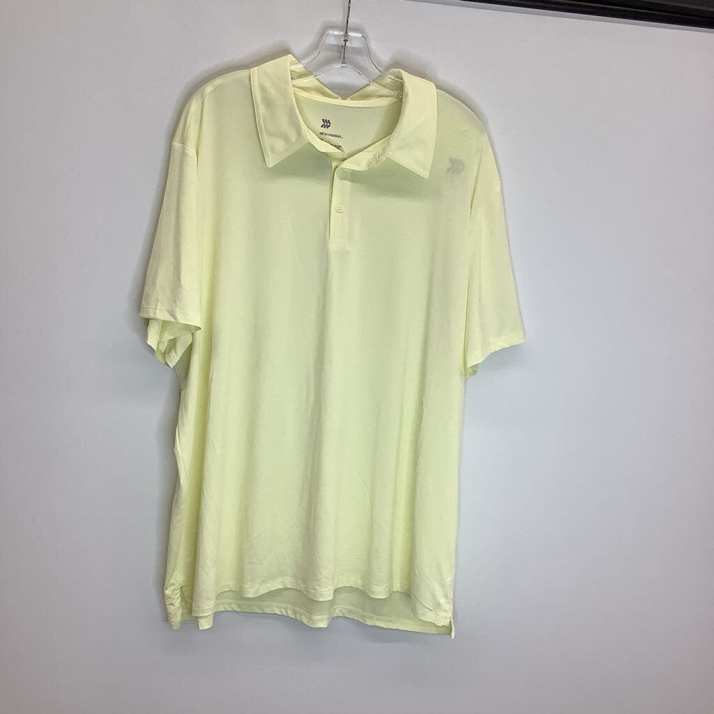 All In Motion Athletic Tops Men's XXL Yellow