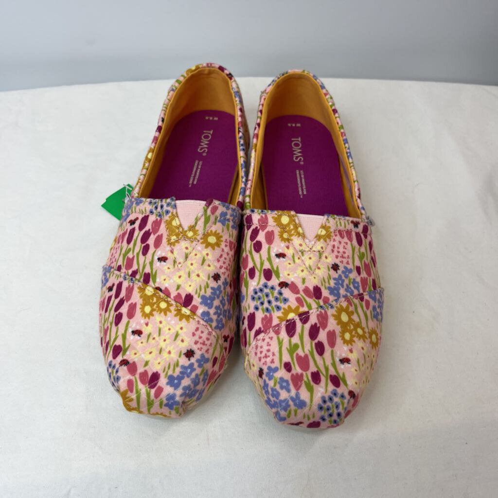 Toms Shoes 8.5 Pink/Floral