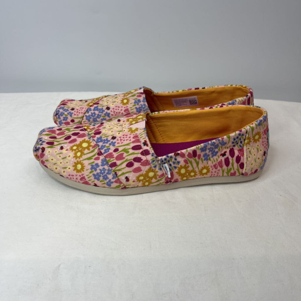 Toms Shoes 8.5 Pink/Floral