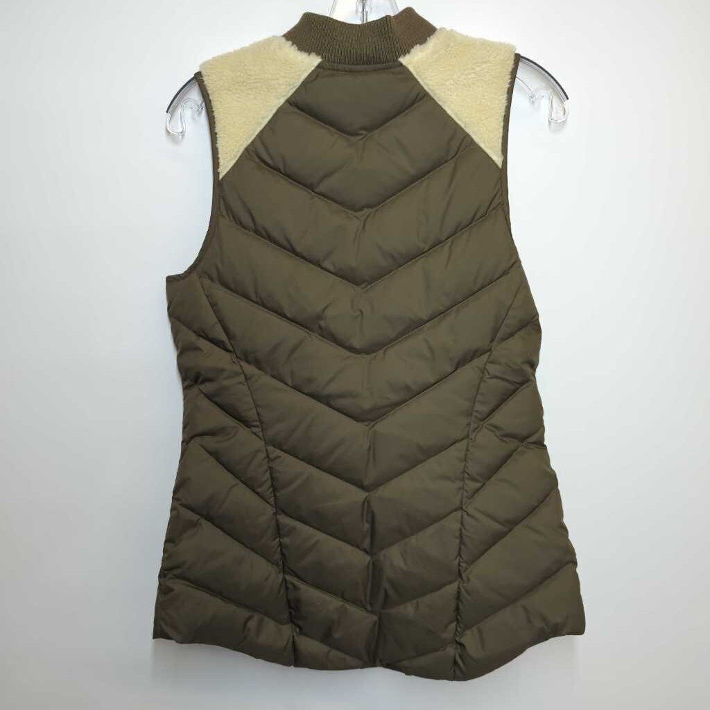 Athleta Vest S Green/Cream