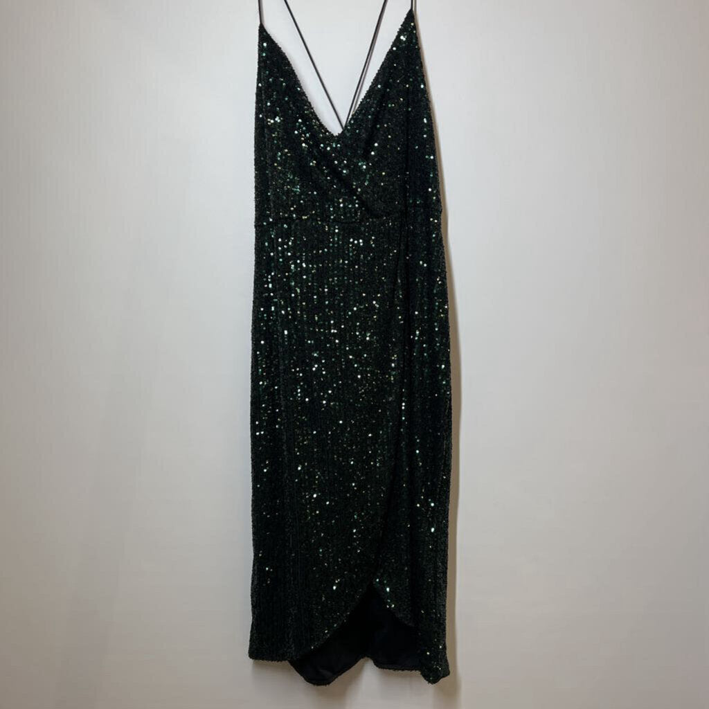 Dress L Green Sequin