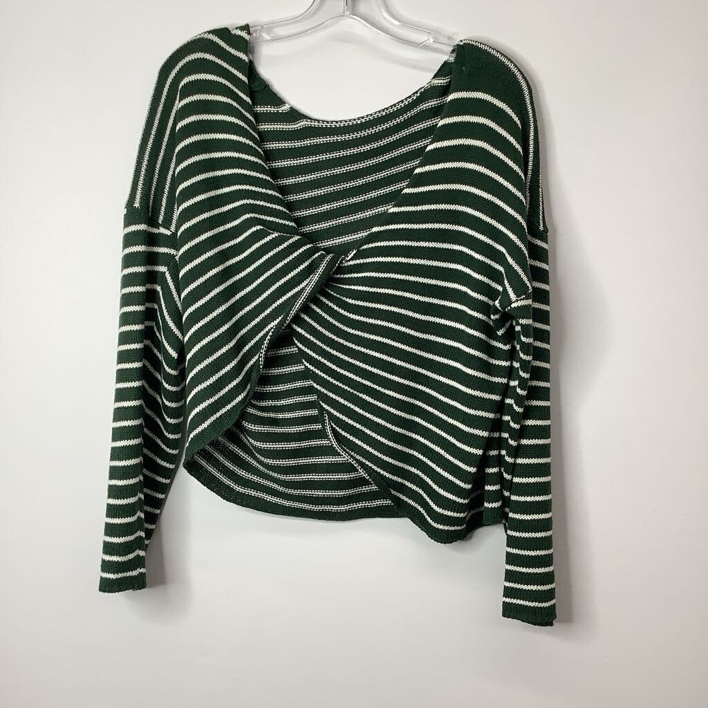 She&Sky Sweater L Green/White