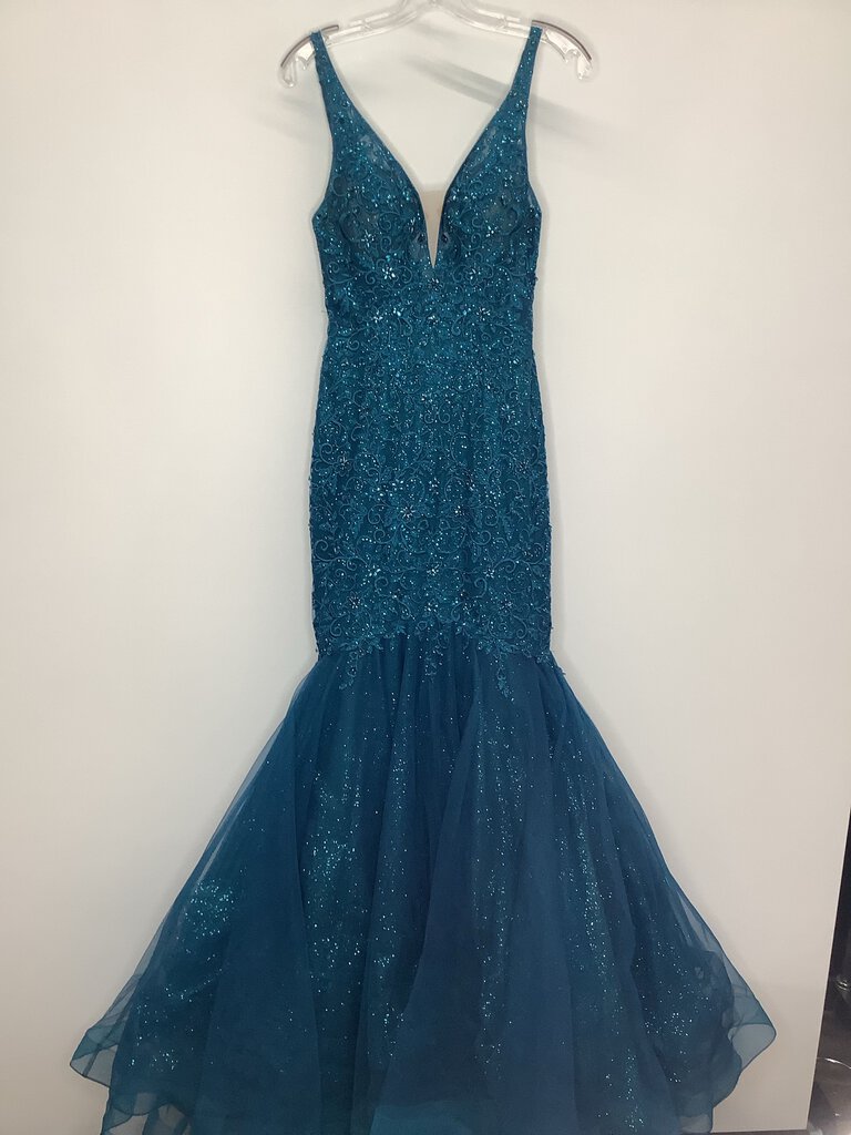 Ellie Wilde Prom Dress 2 Teal Blue