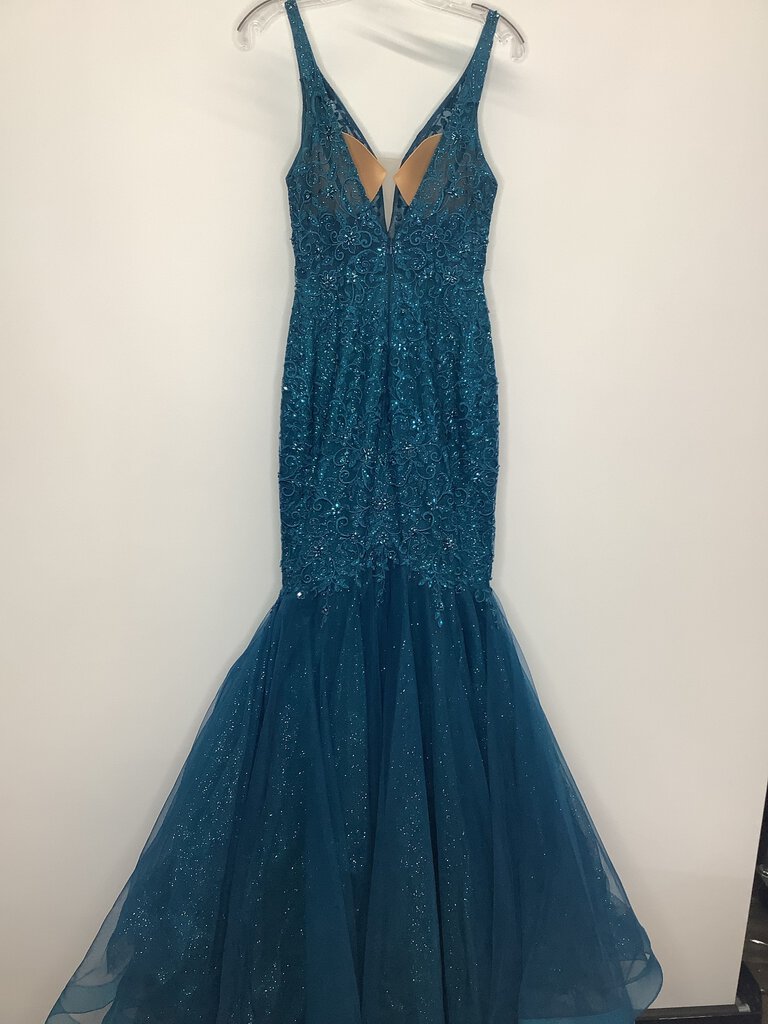 Ellie Wilde Prom Dress 2 Teal Blue