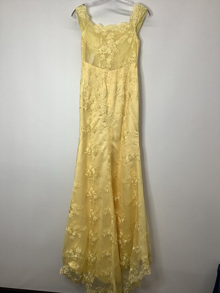 No brand Prom Dress S/M Yellow Lace