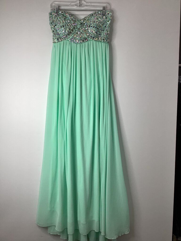 Sequin Hearts Prom Dress 9 Mint