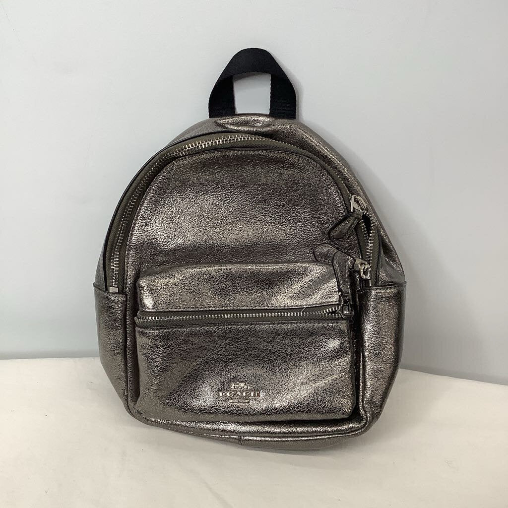 Coach Backpack Silver