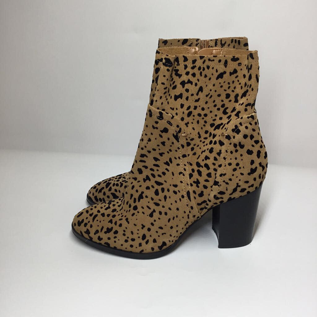 Talbots Boots 8 Brown Animal Print