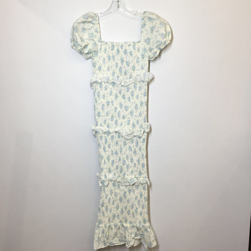 Dress S Floral/Blue