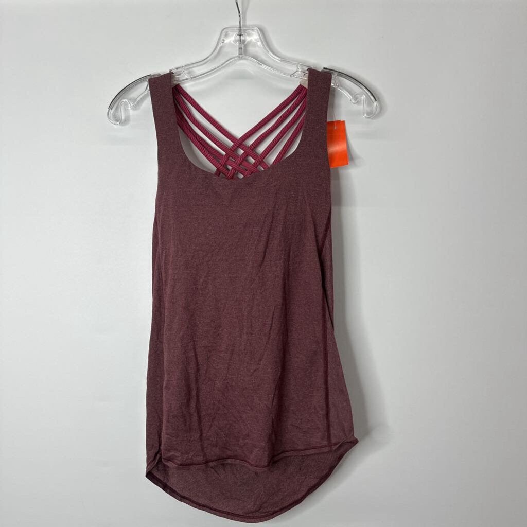 Lululemon Athletic Tops S Maroon/Pink