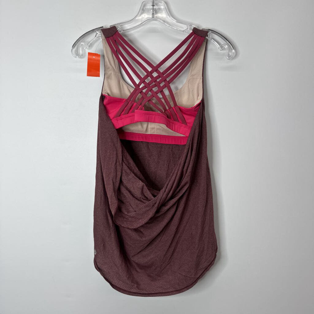 Lululemon Athletic Tops S Maroon/Pink