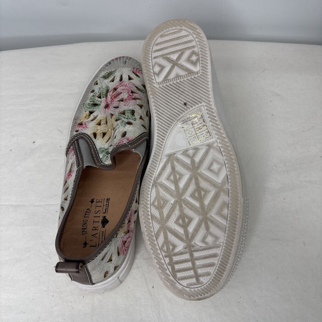 L'artiste Shoes 9 Cream/Pink/Green