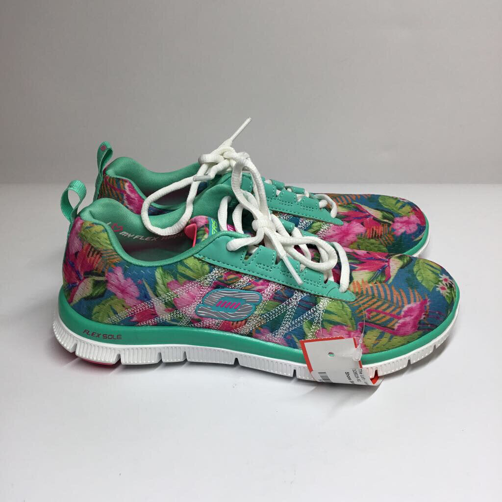 Skechers Shoes 6.5 Tropical/Teal