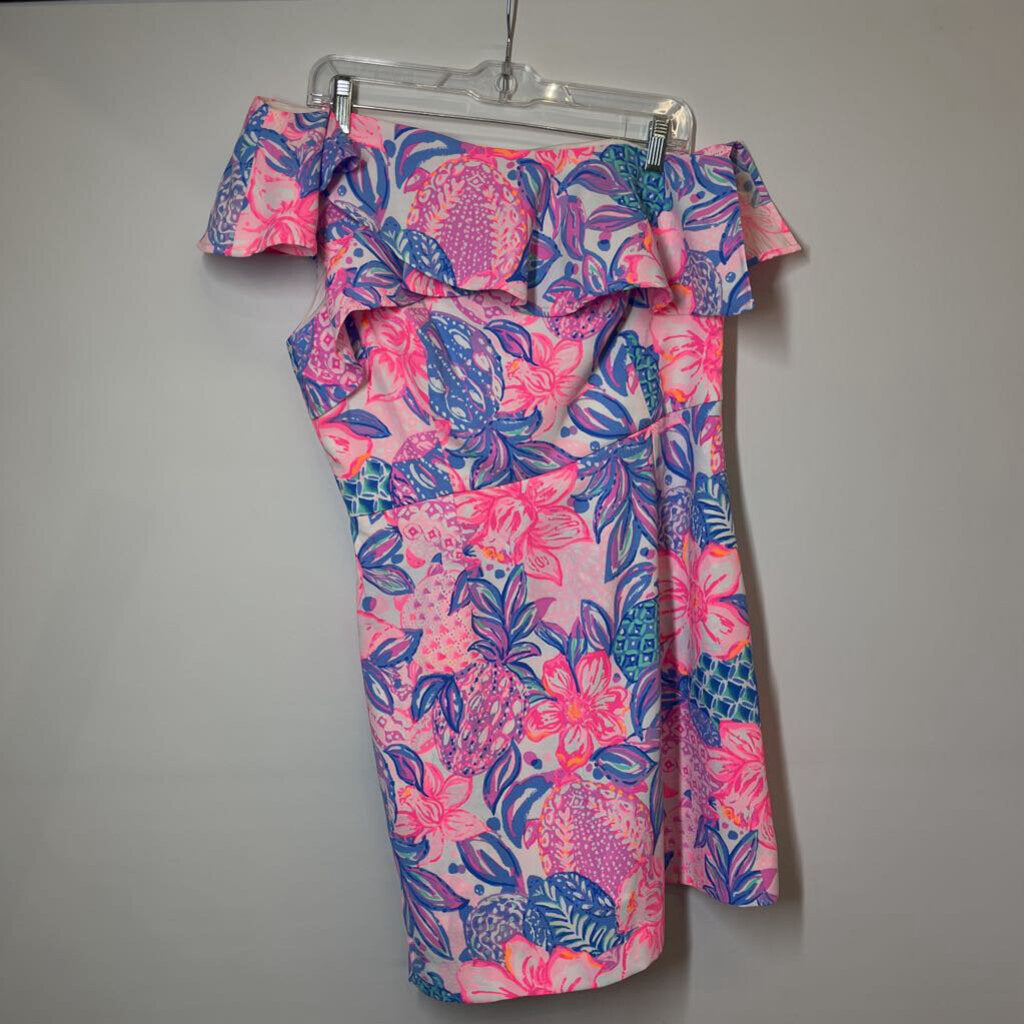 Lilly Pulitzer Dress M/10 Pink/Blue/White