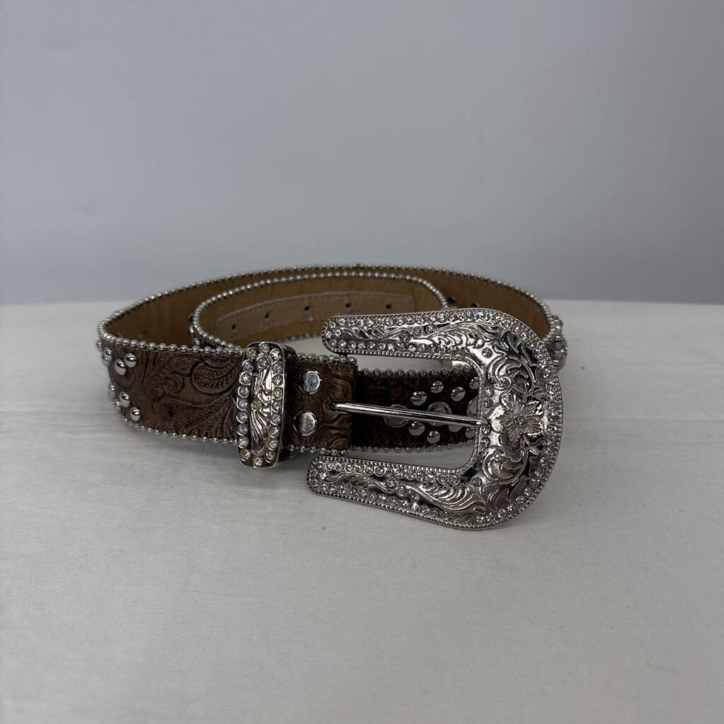 Belt S Brown/Rhinstone