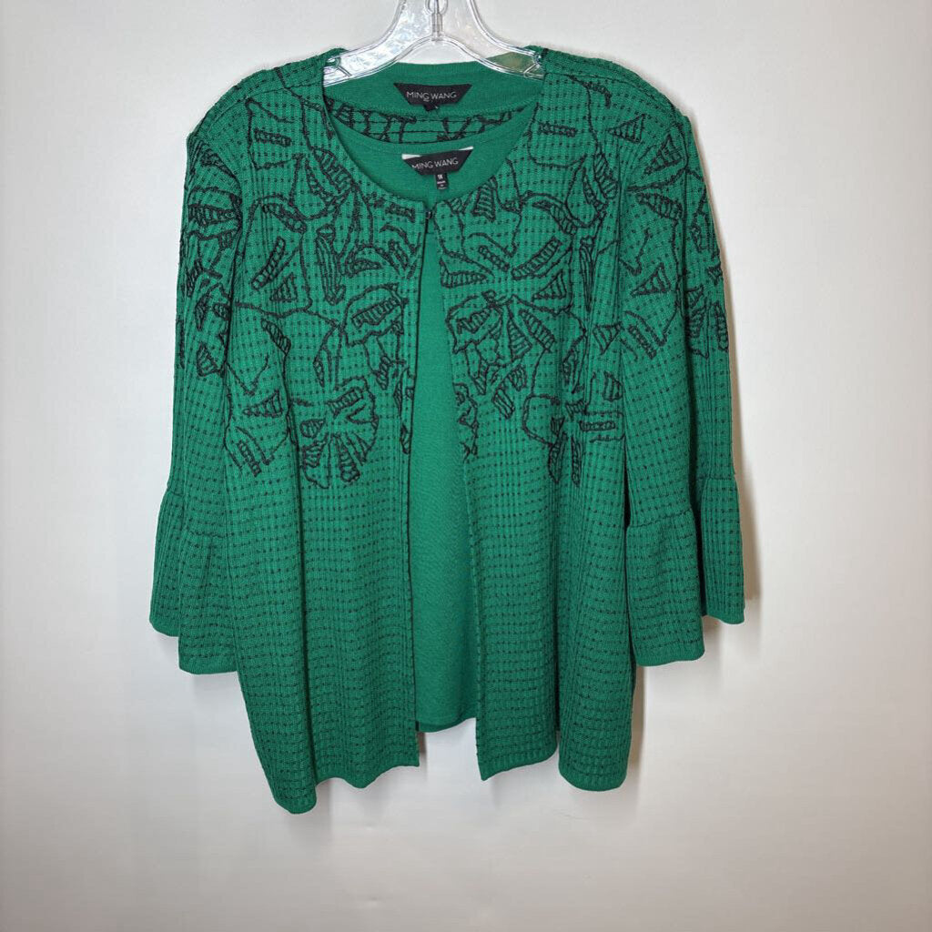 Ming Wang Cardigan 1X Plus Green