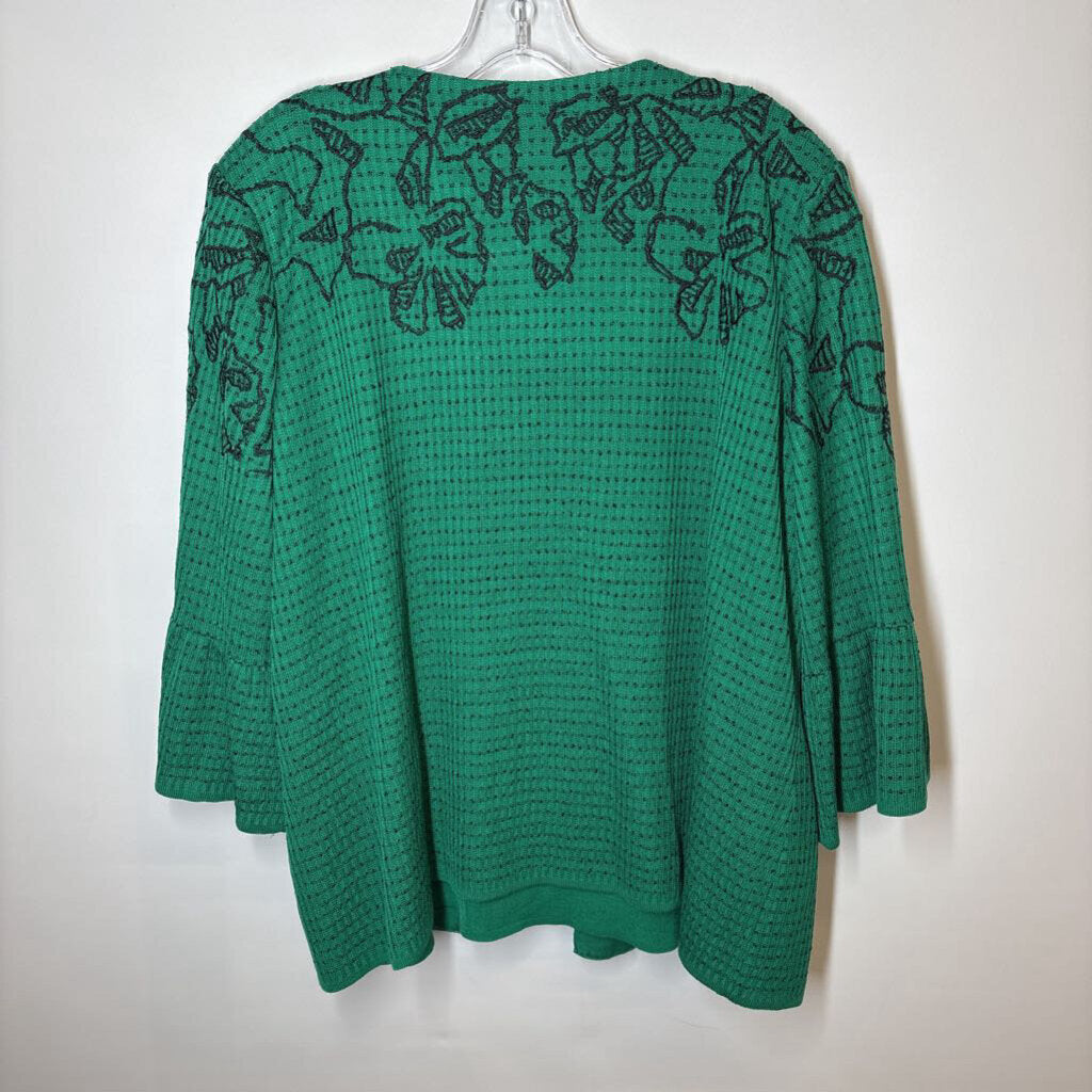 Ming Wang Cardigan 1X Plus Green
