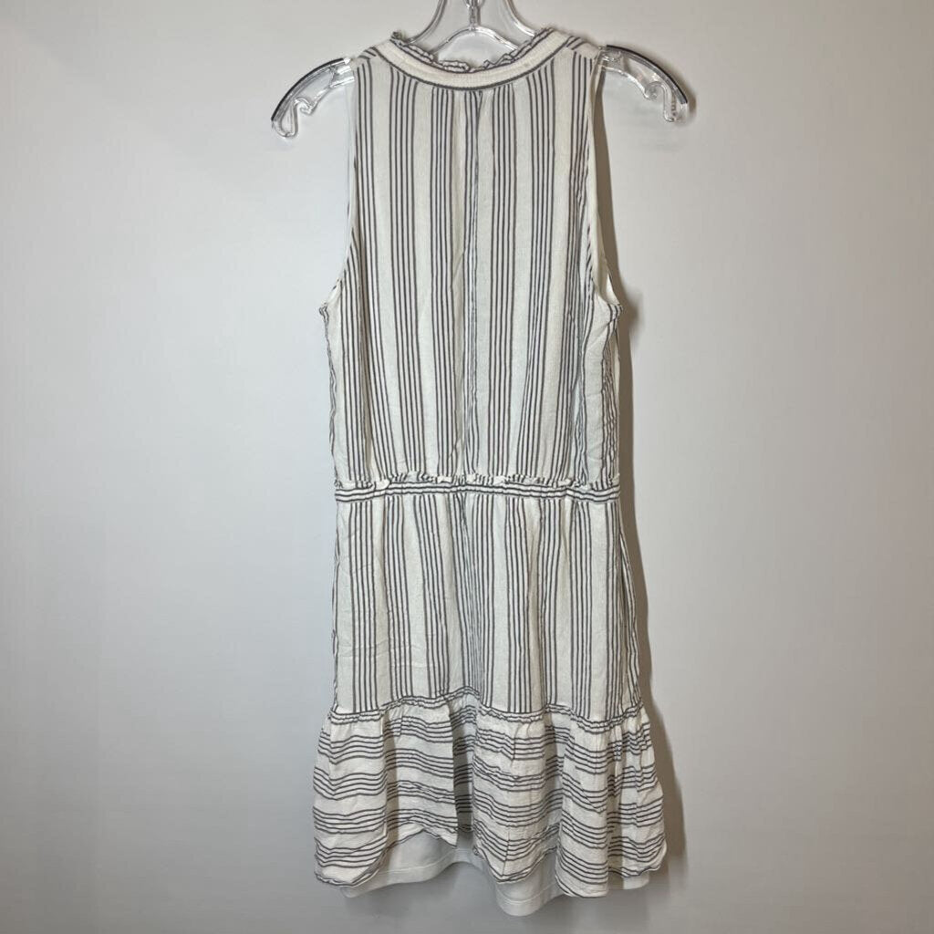 White House Black Market Dress S Grey/White