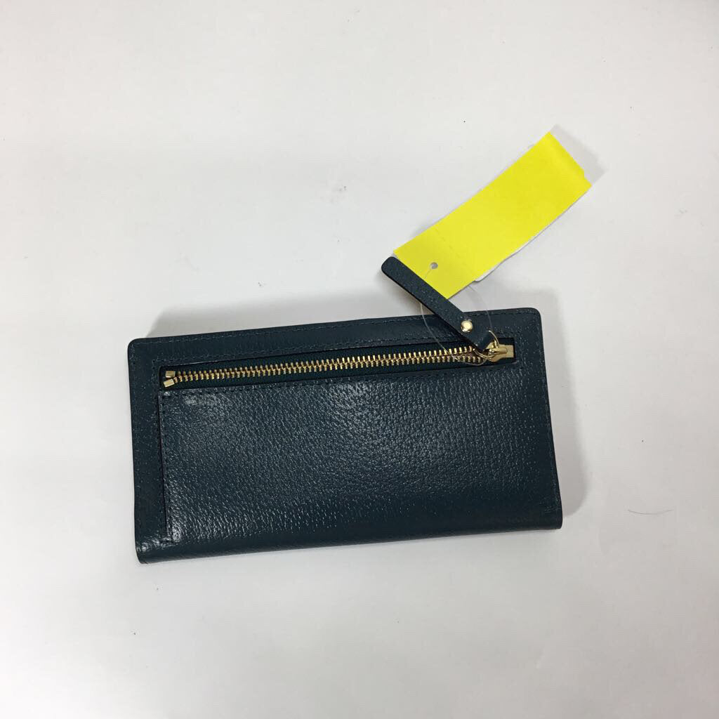 Kate Spade Wallet Dark Green/Gold/Tan
