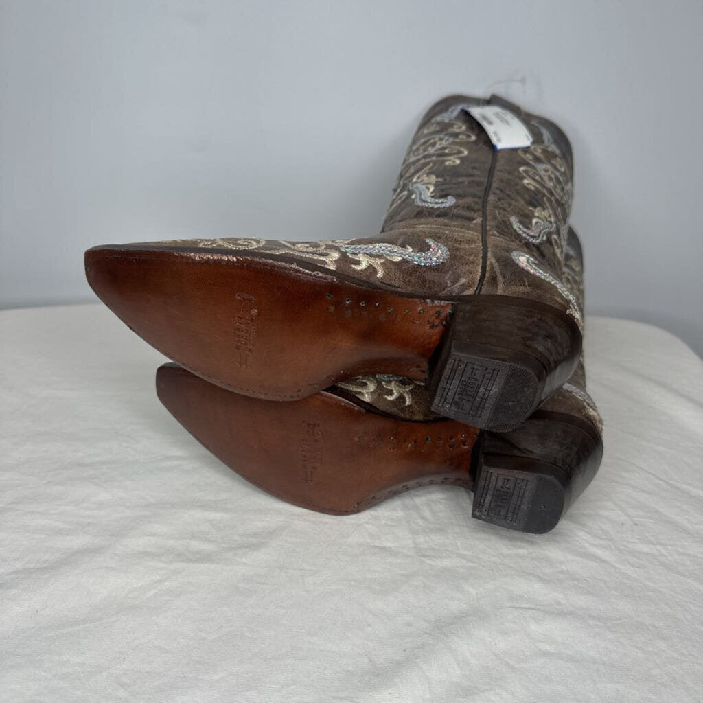 Corral Boots Boots 7 Tan/cream/silver