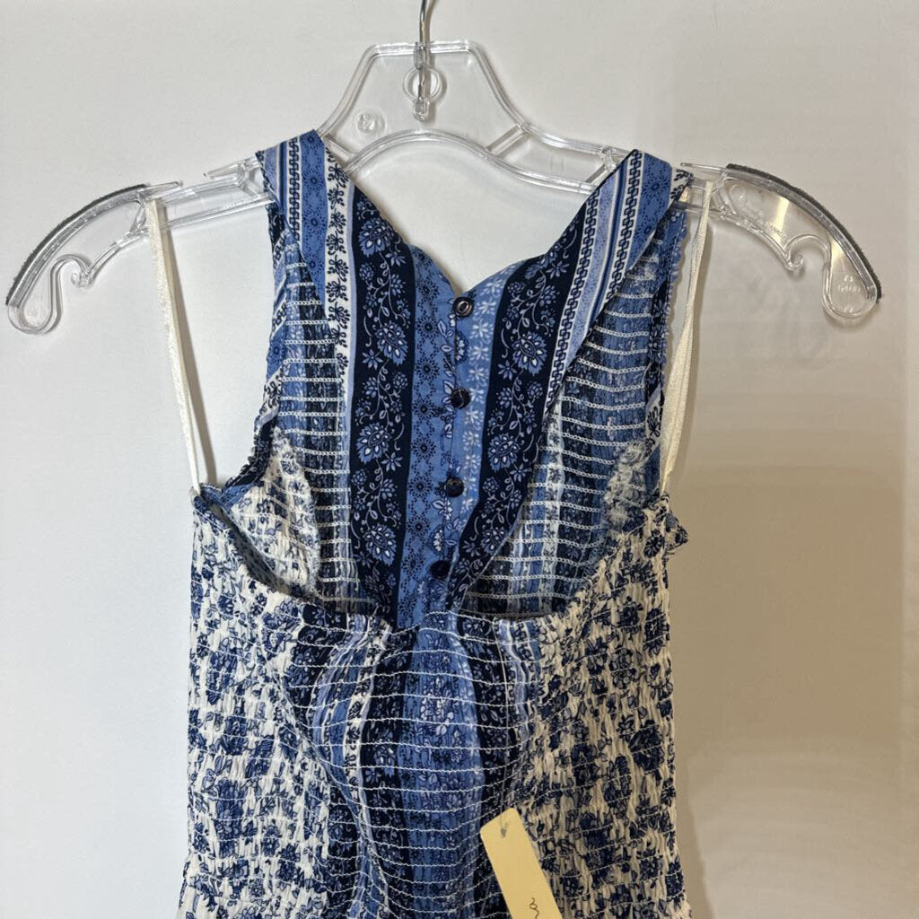 Japna Dress M Blue/White/Black
