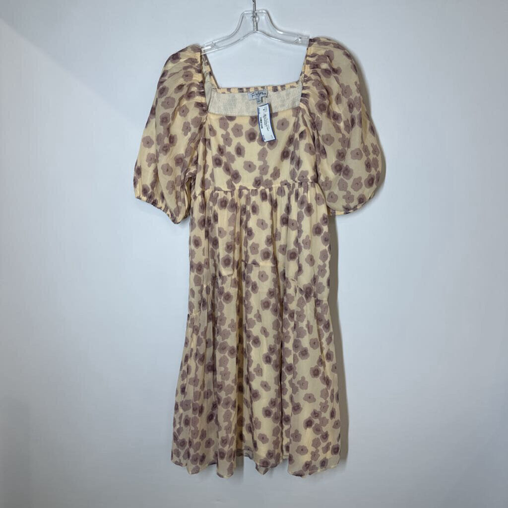 Polagram Dress L Cream/Purple