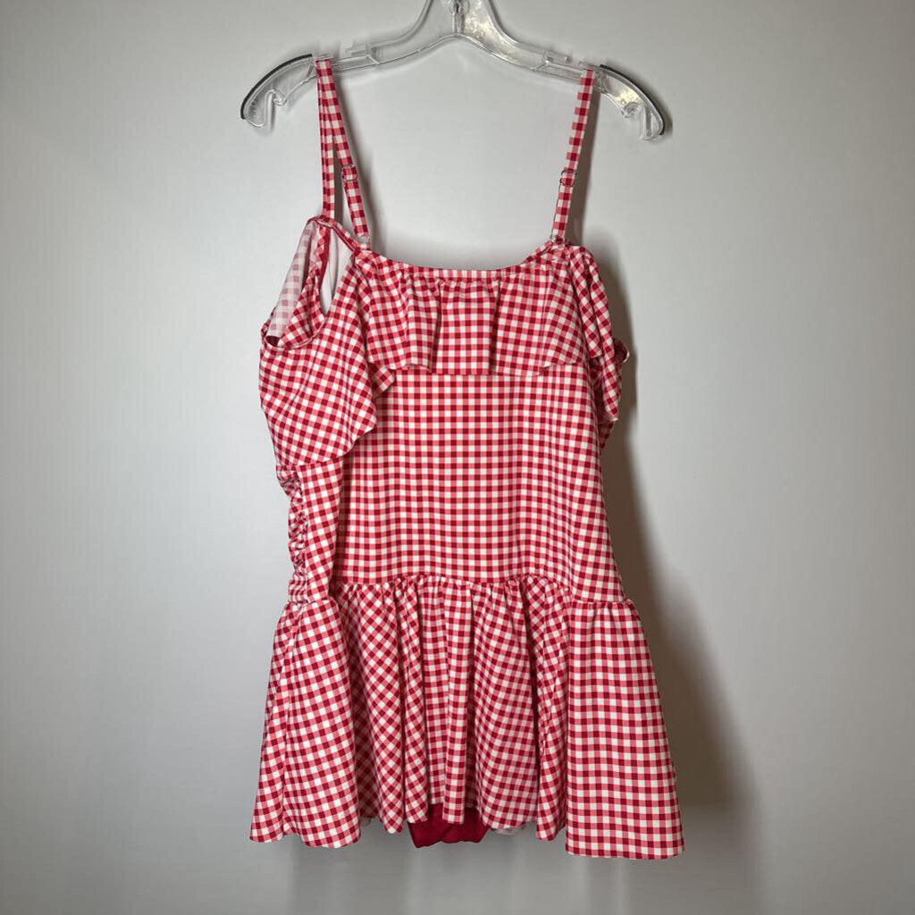 Swim Wear 2X Plus Red/White