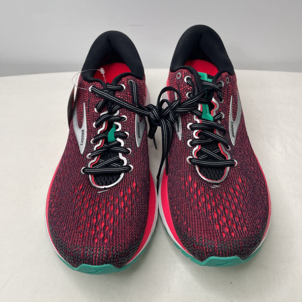 Brooks Shoes 9 Narrow Pink/Black/Teal