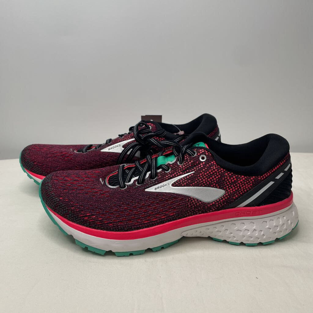 Brooks Shoes 9 Narrow Pink/Black/Teal
