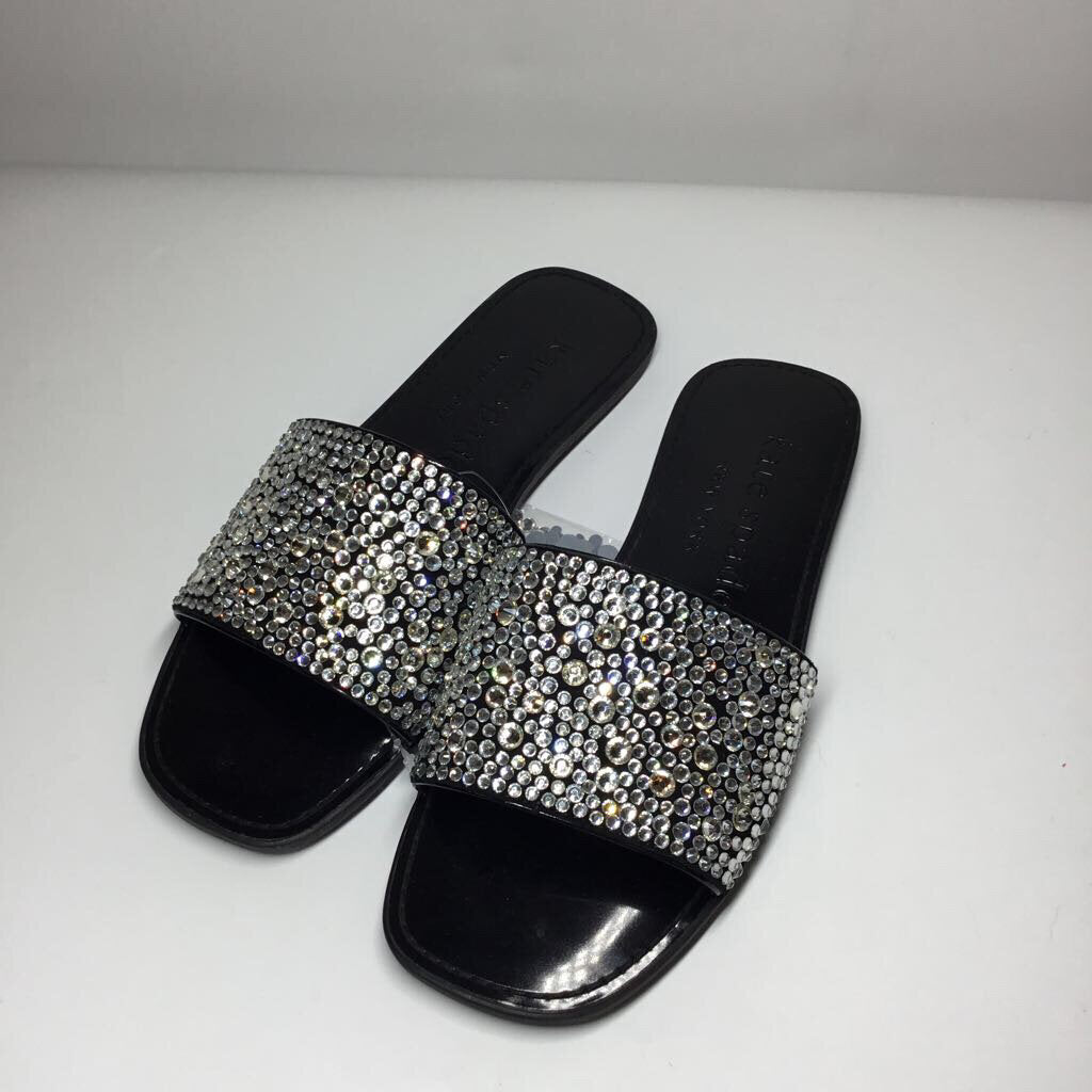 Kate Spade Sandals 8 Black/Silver Gems