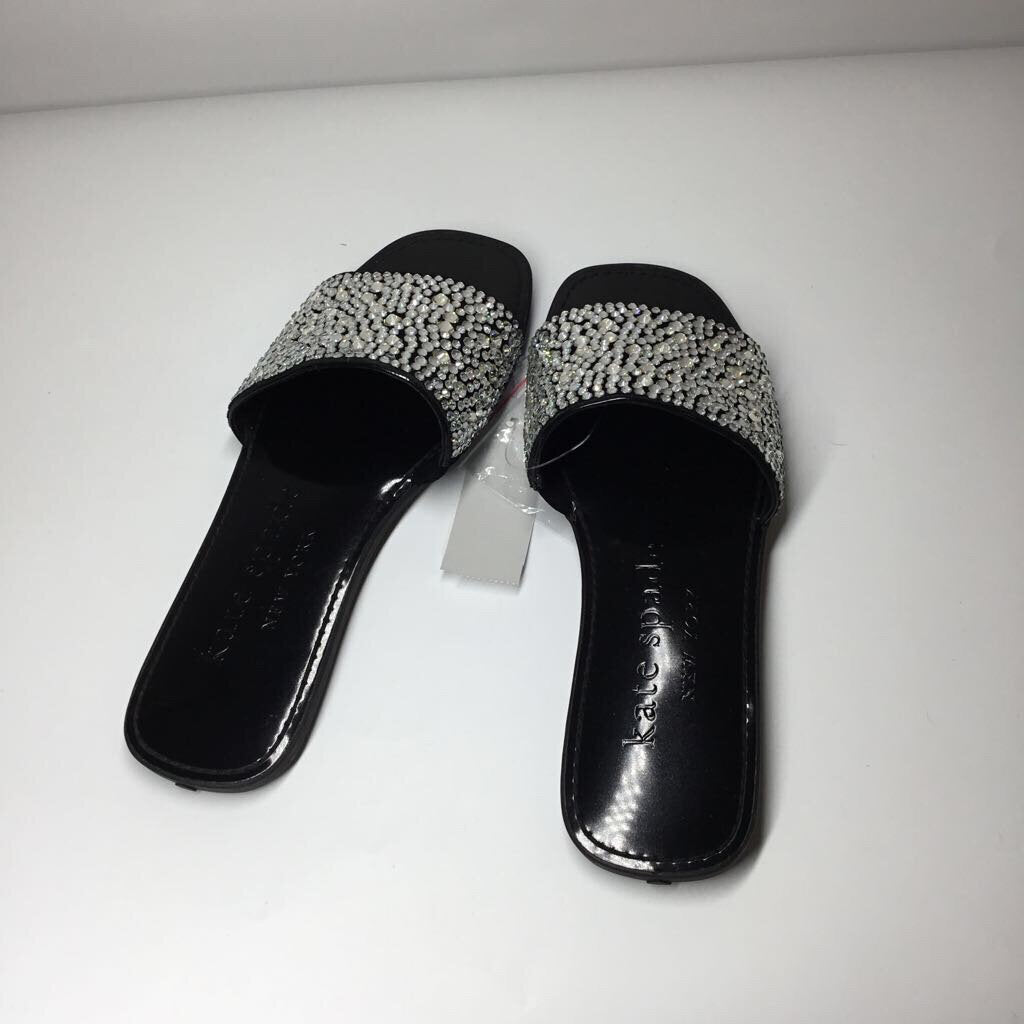 Kate Spade Sandals 8 Black/Silver Gems