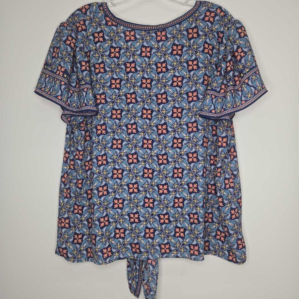 Max Studio Shirt 2XL Blue/Multi