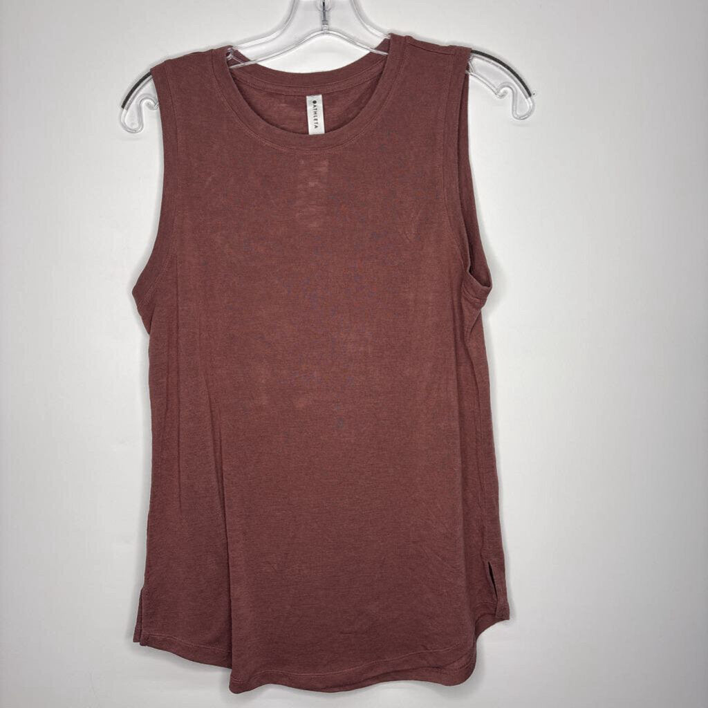 Athleta Athletic Tops S Brown