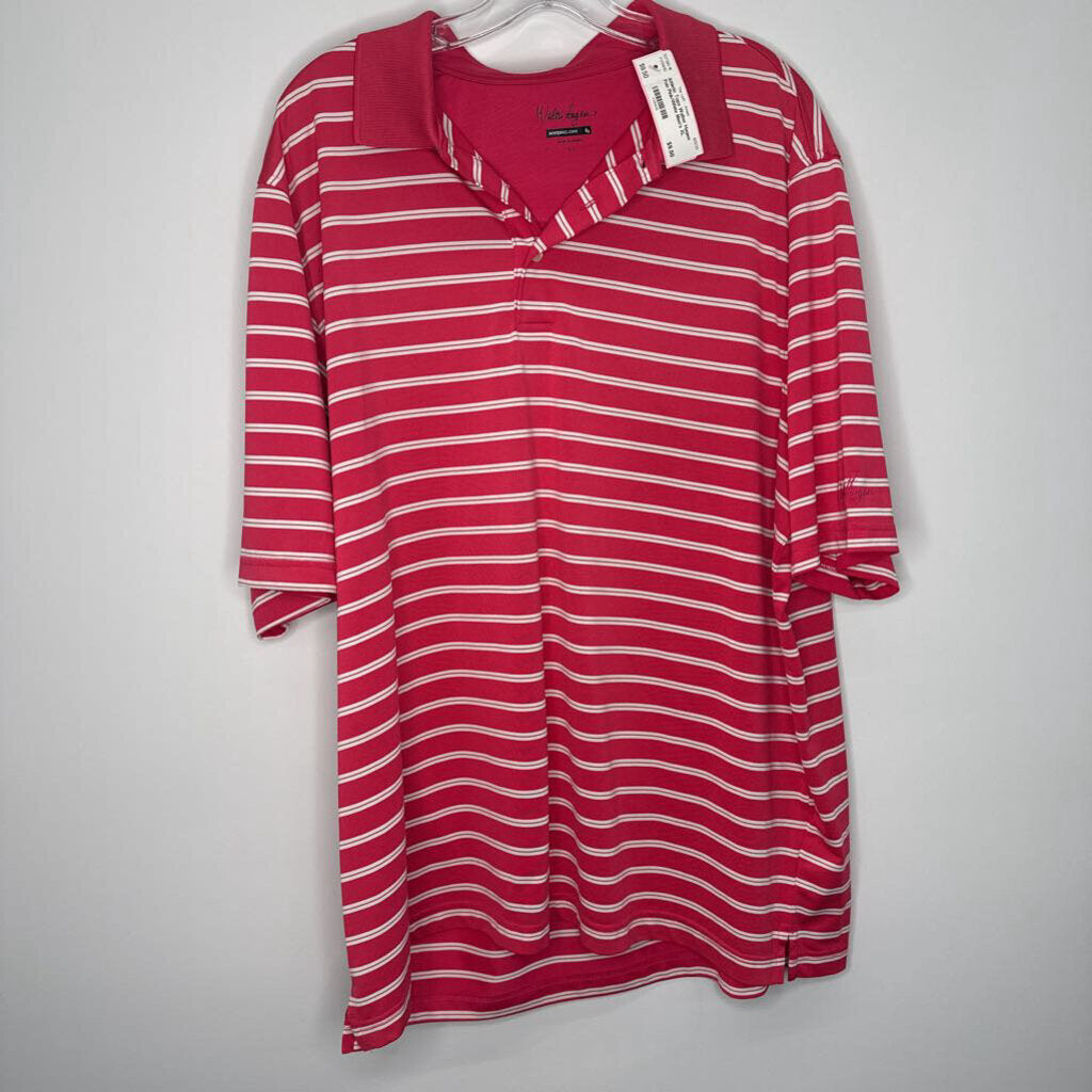Walter Hagen Athletic Tops Men's XL Pink/White