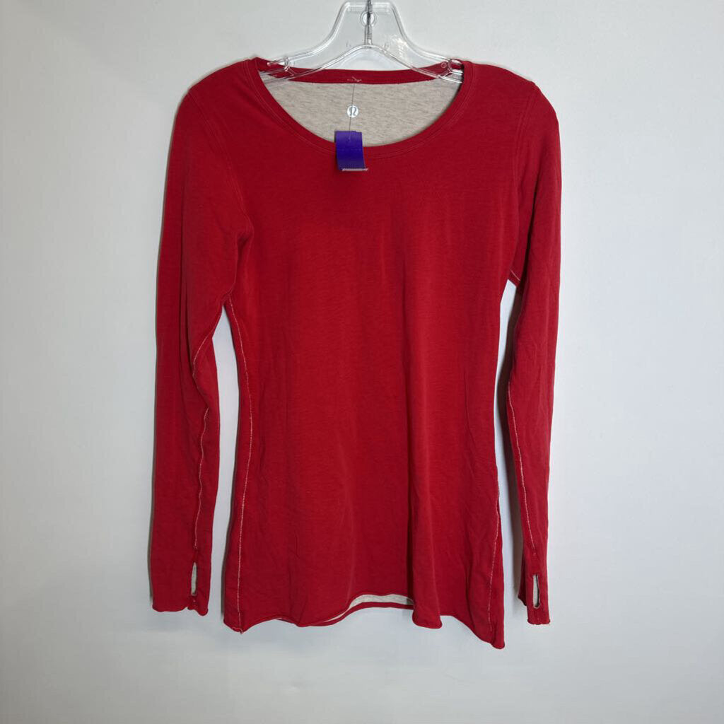 Lululemon Athletic Tops M Grey/Red