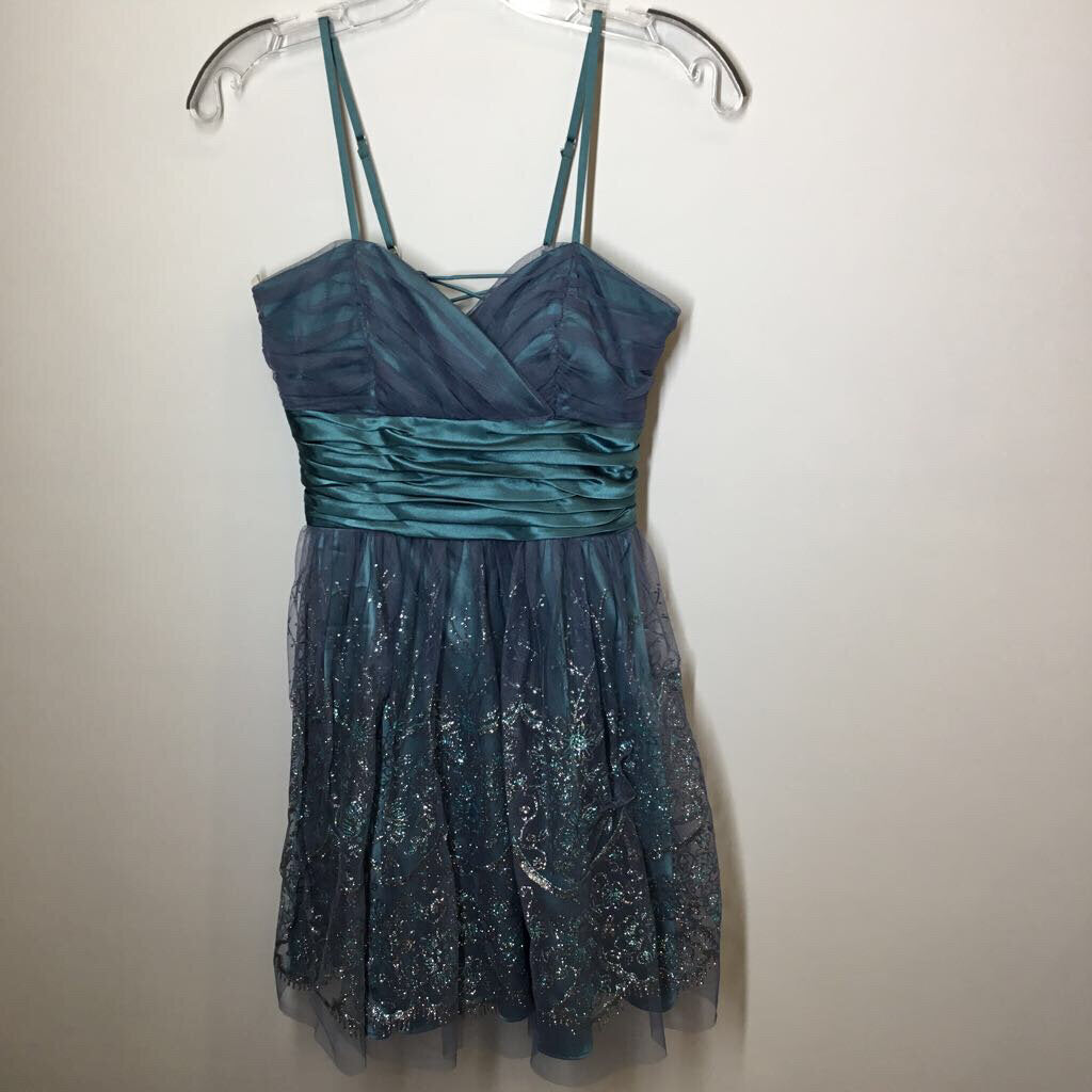 Morgan & Co. Homecoming Dress S Blue/Teal