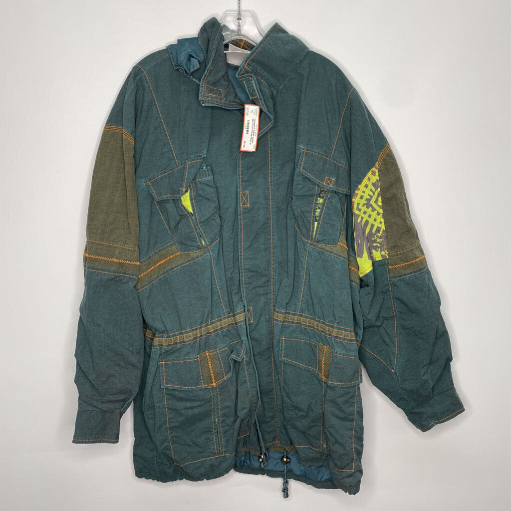 Adidas Outerwear Men's M Blue/Green/Orange