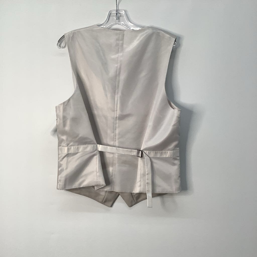 J. Ferrar Vest Men's L Tan/Cream