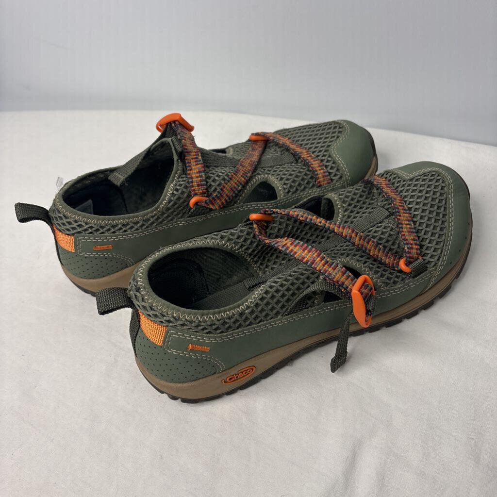 Chaco Shoes 6 Green/Orange