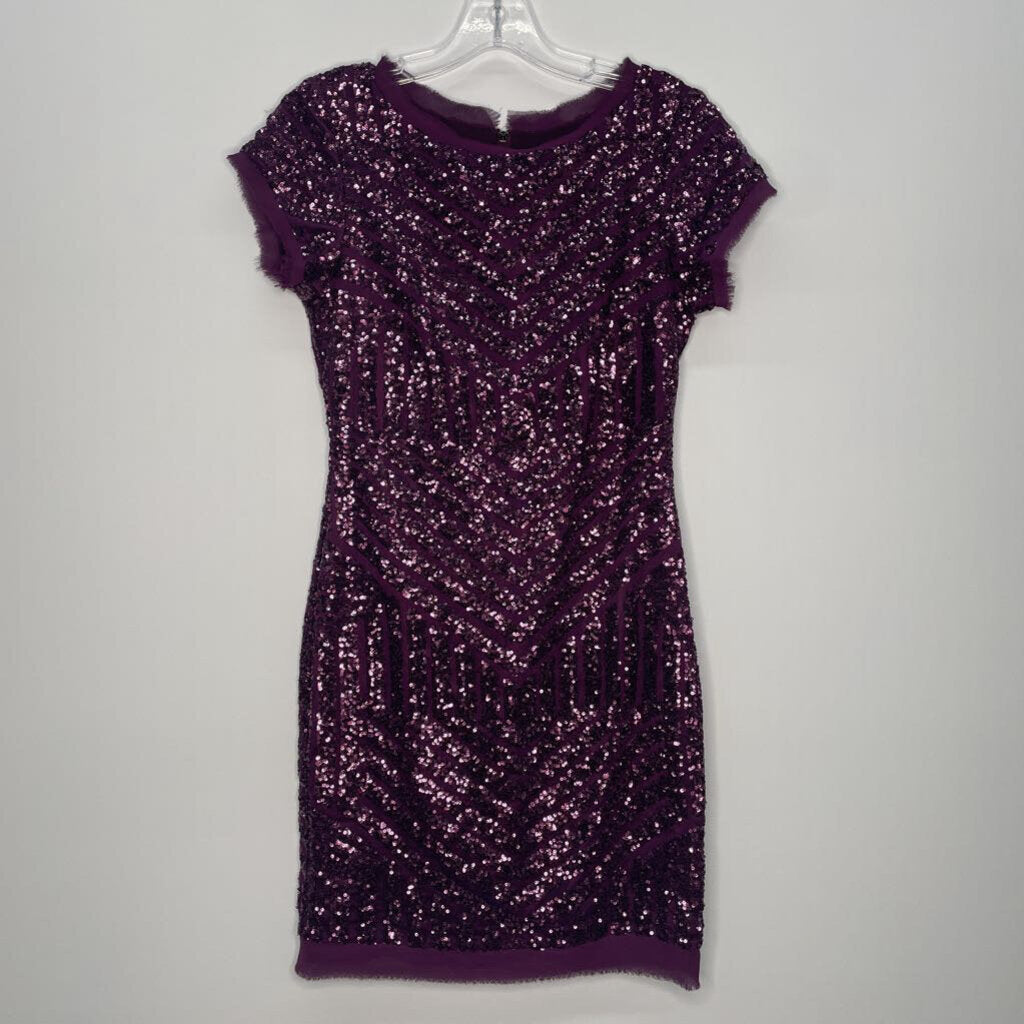 Vince Camuto Homecoming Dress S(4) Purple Sequins