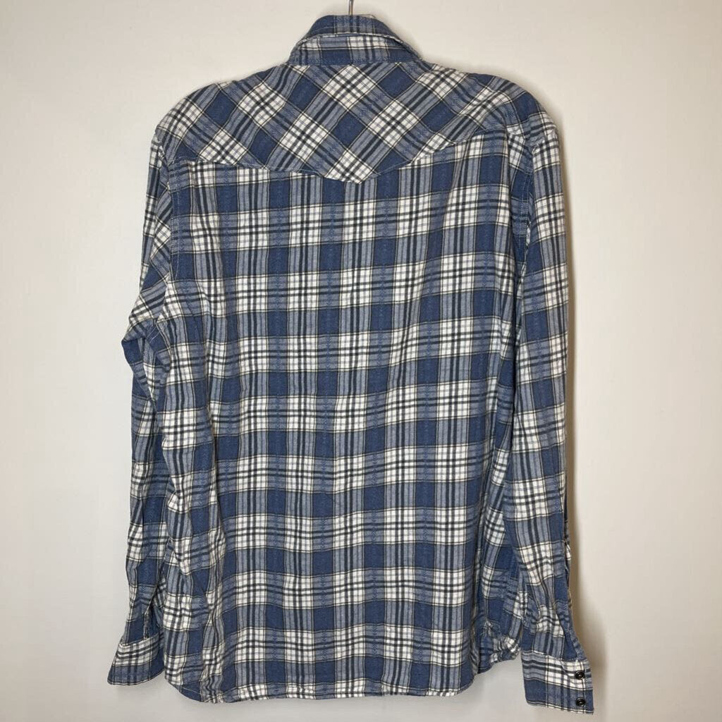 Lucky Brand Long Sleeve Men's L Blue/White