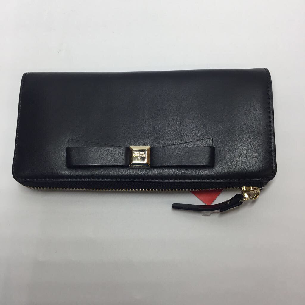 Kate Spade Wallet Black Soft Leather