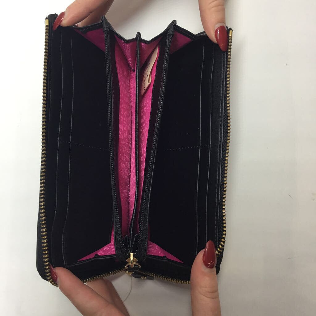 Kate Spade Wallet Black Soft Leather