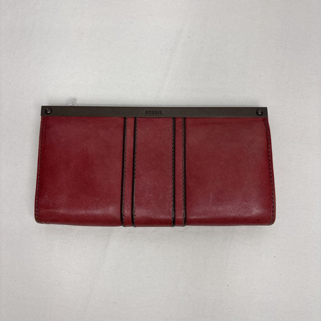 Fossil Wallet Red/Brown