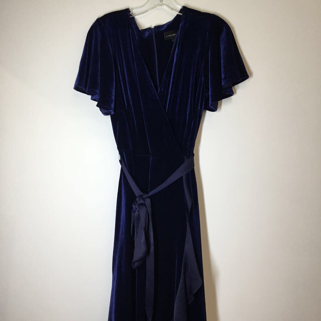 Lane Bryant Dress L/XL 14/16 Blue Velvet