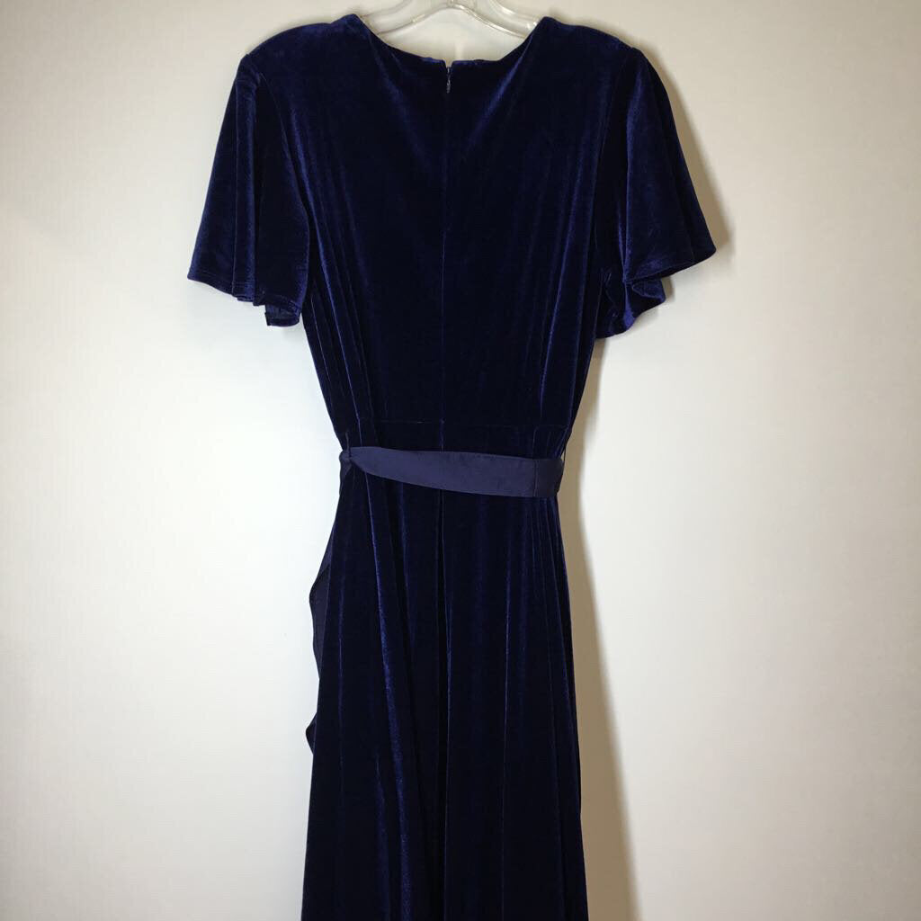 Lane Bryant Dress L/XL 14/16 Blue Velvet