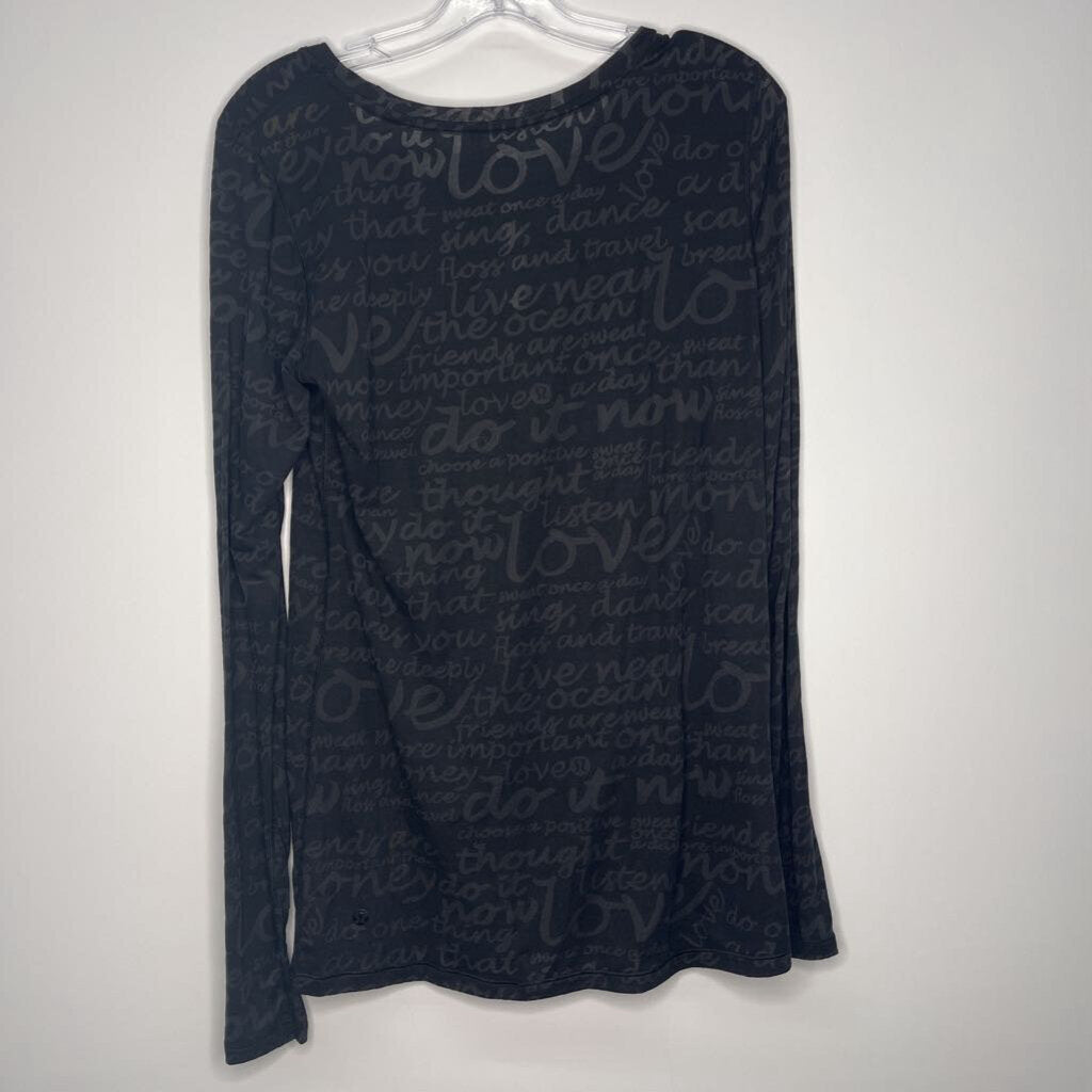 Lululemon Athletic Tops L BLCK Stripe