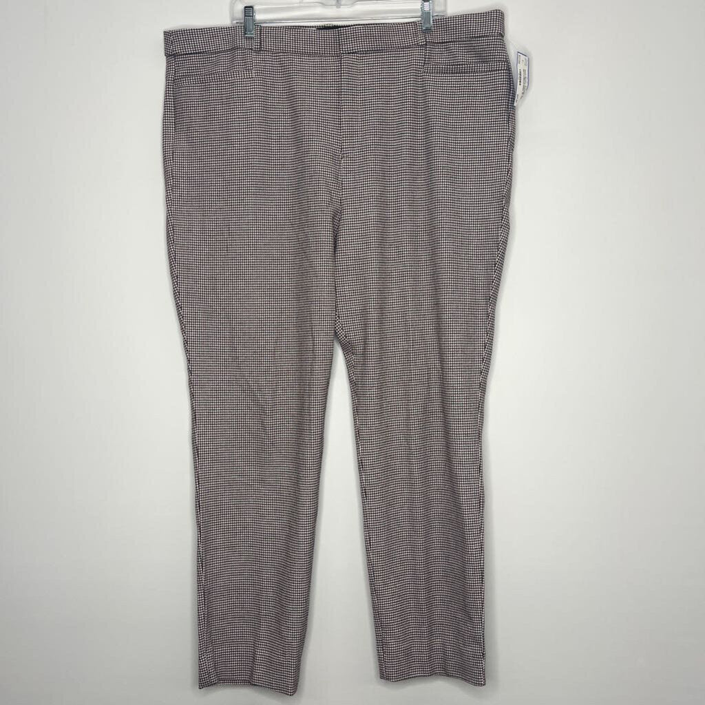 Banana Republic Pants 20 Tall Maroon/Black/White