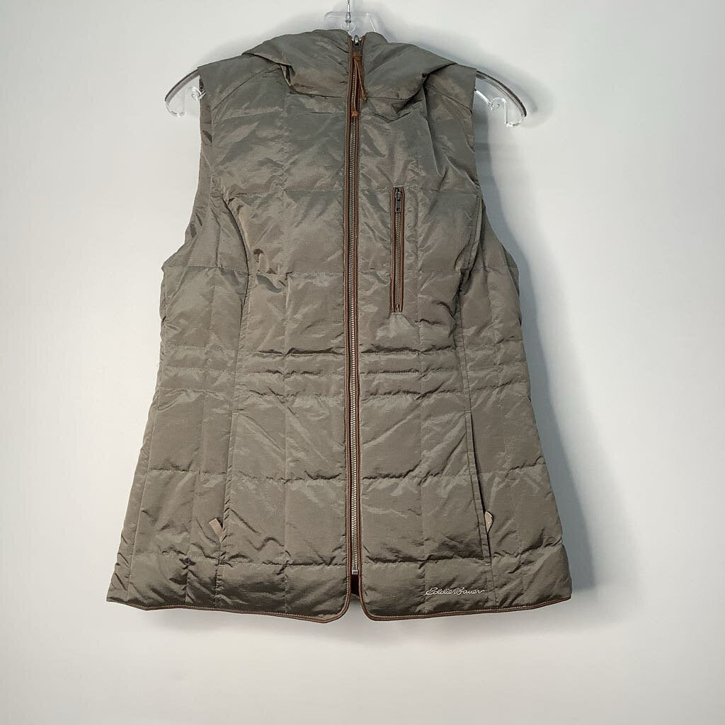 Eddie Bauer Vest S Metalic Grey/Brow/Coral