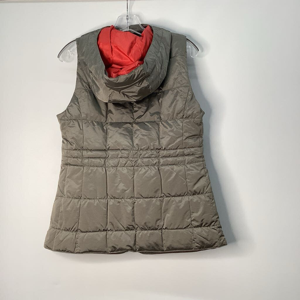 Eddie Bauer Vest S Metalic Grey/Brow/Coral